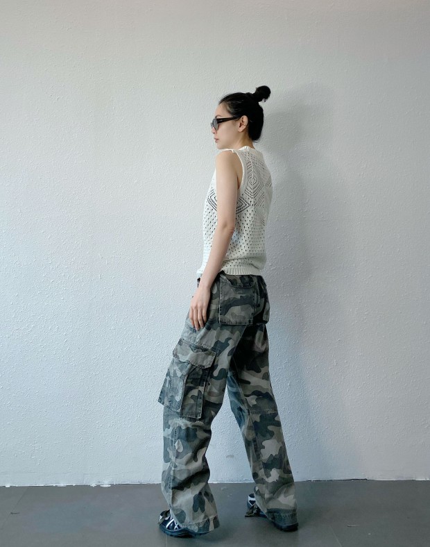 Snow Camouflaged Pants #250406